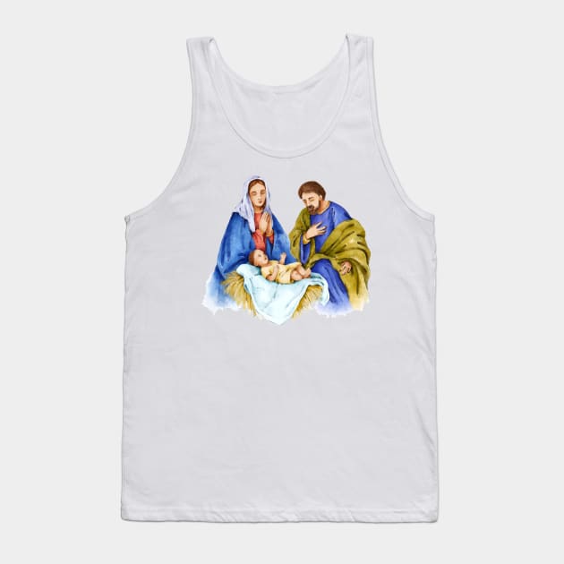 Nativity Painted Scene Tank Top by Mako Design 